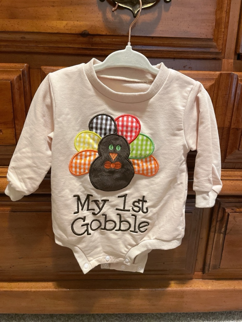 Thanksgiving My 1st Gobble Onesie Size 1-3 months.